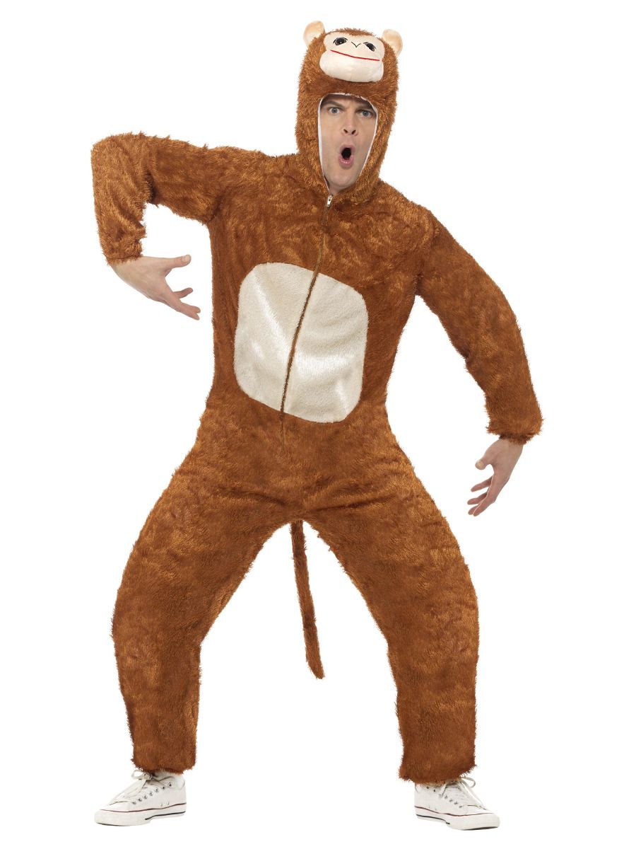Ahvi kostüüm, kapuutsiga jumpsuit (L, 42-44)