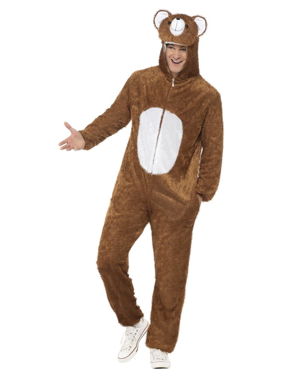 Karu kostüüm, kapuutsiga jumpsuit (M)