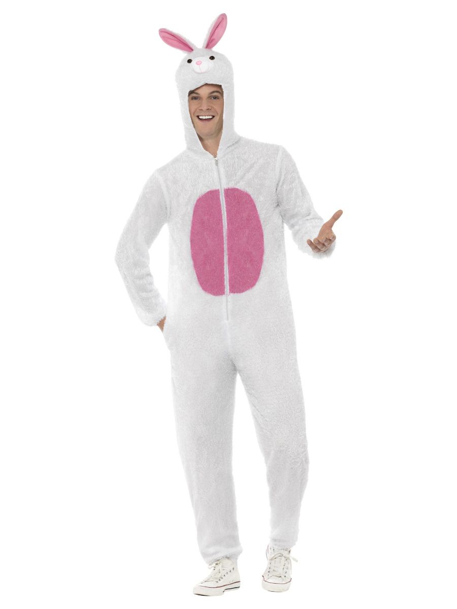 Jänese kostüüm, kapuutsiga jumpsuit (L)