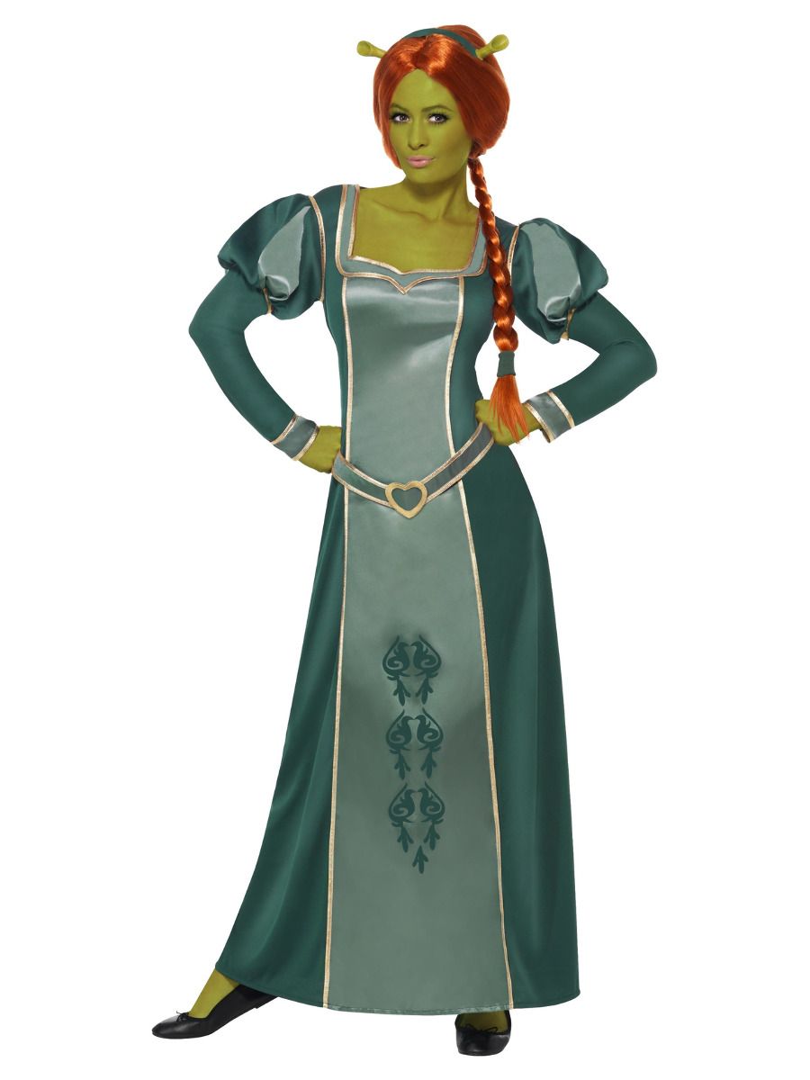 Fiona costume, dress, wig and headband (M, 40-42)