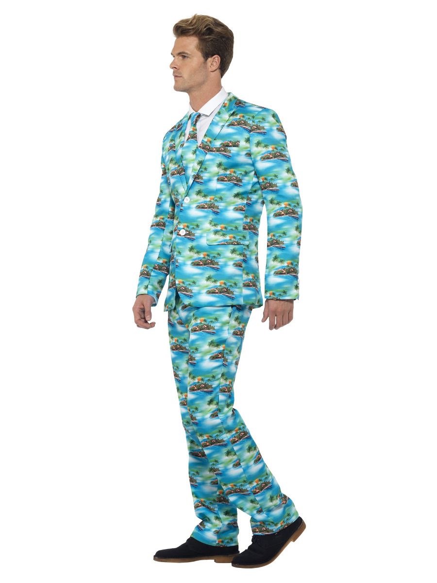 Aloha! ülikond, jakk, püksid ja lips, sinine (XL)