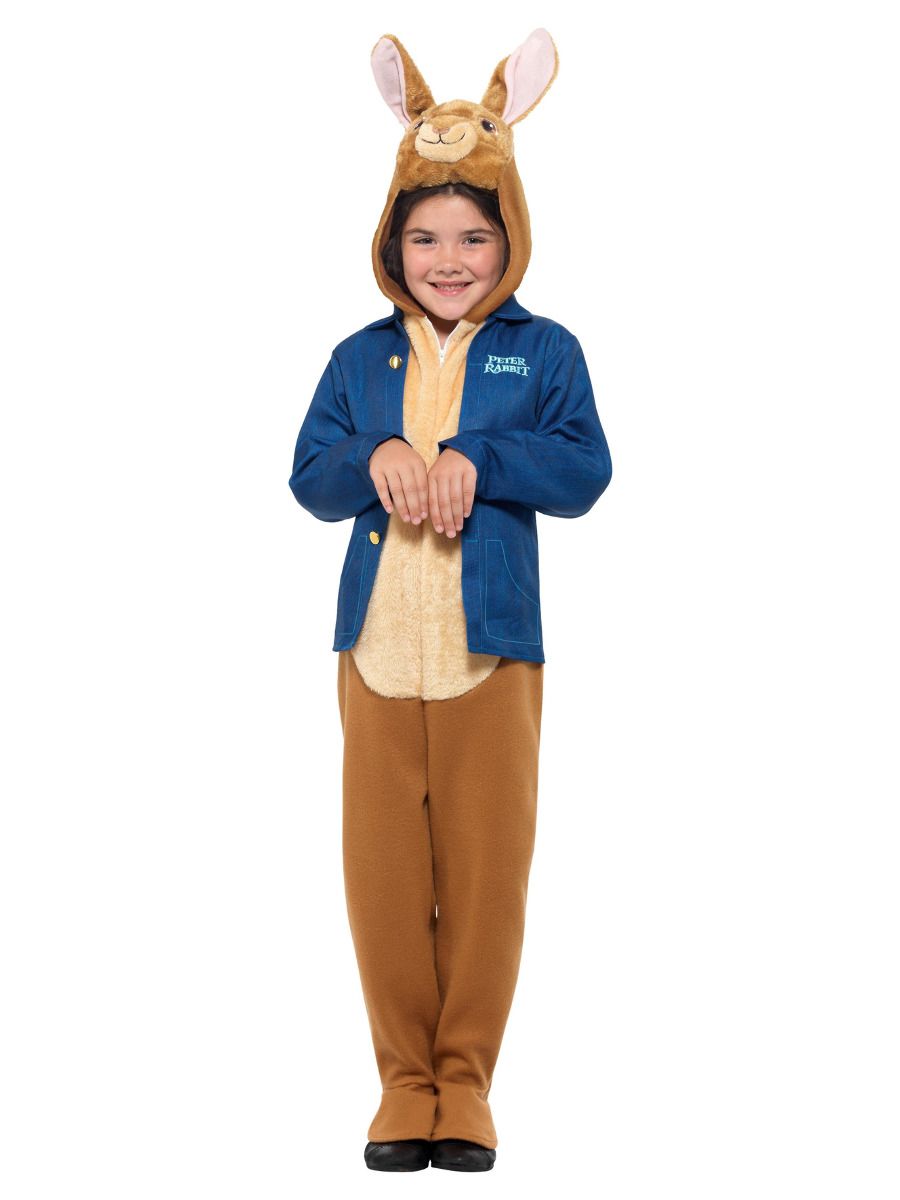 Rabbit costume, hooded jumpsuit, jacket, for children (M, 130-143 cm, 7-9 years)