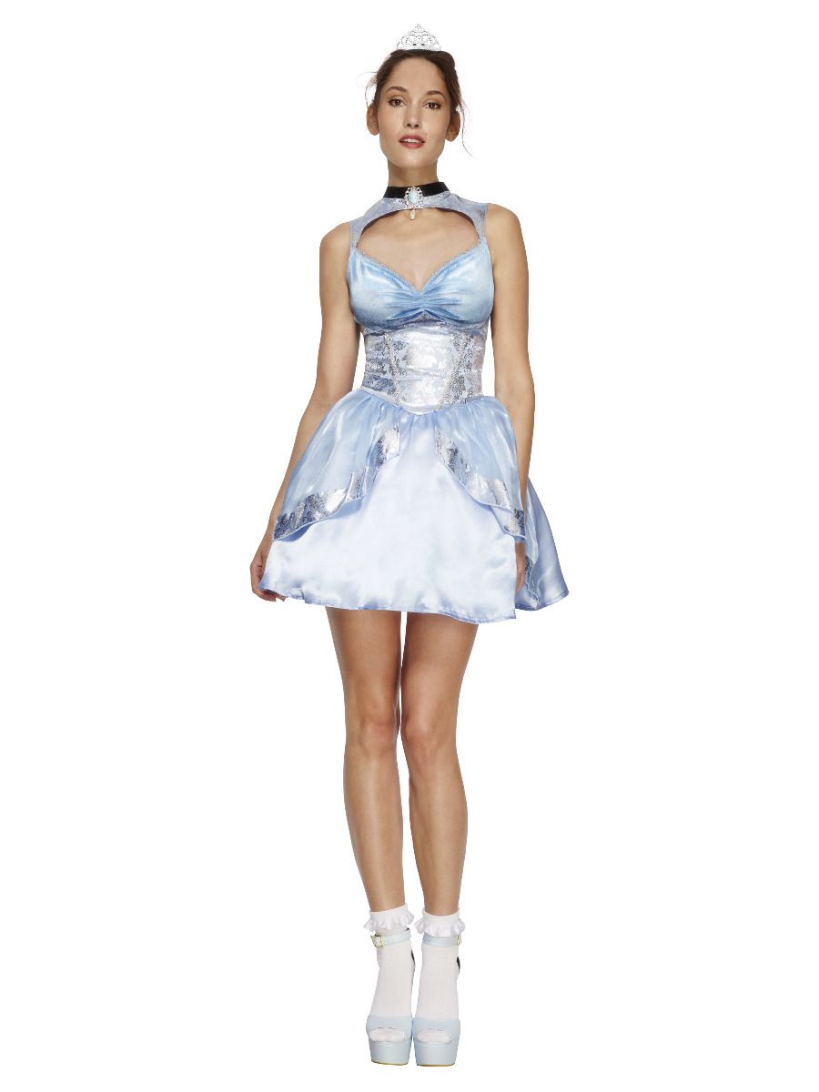 Magical princess costume, dress, petticoat, mini tiara, for women (M, 40-42)