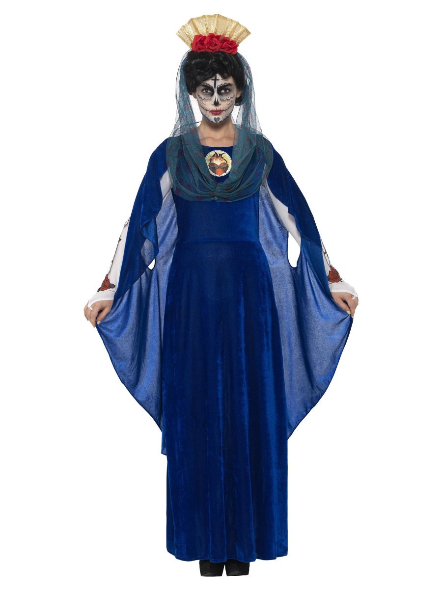 Saint Mary costume, day of the dead, dress, headpiece and hood (S)