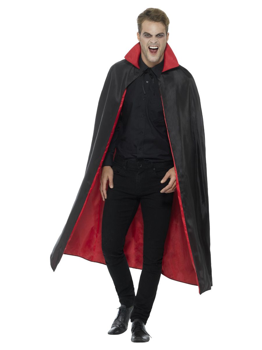 Vampiiri keep, kahtepidi kantav, must-punane (one size, 127cm)