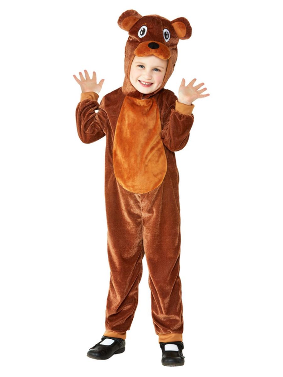 Bear costume, jumpsuit with hood, for children (T2)