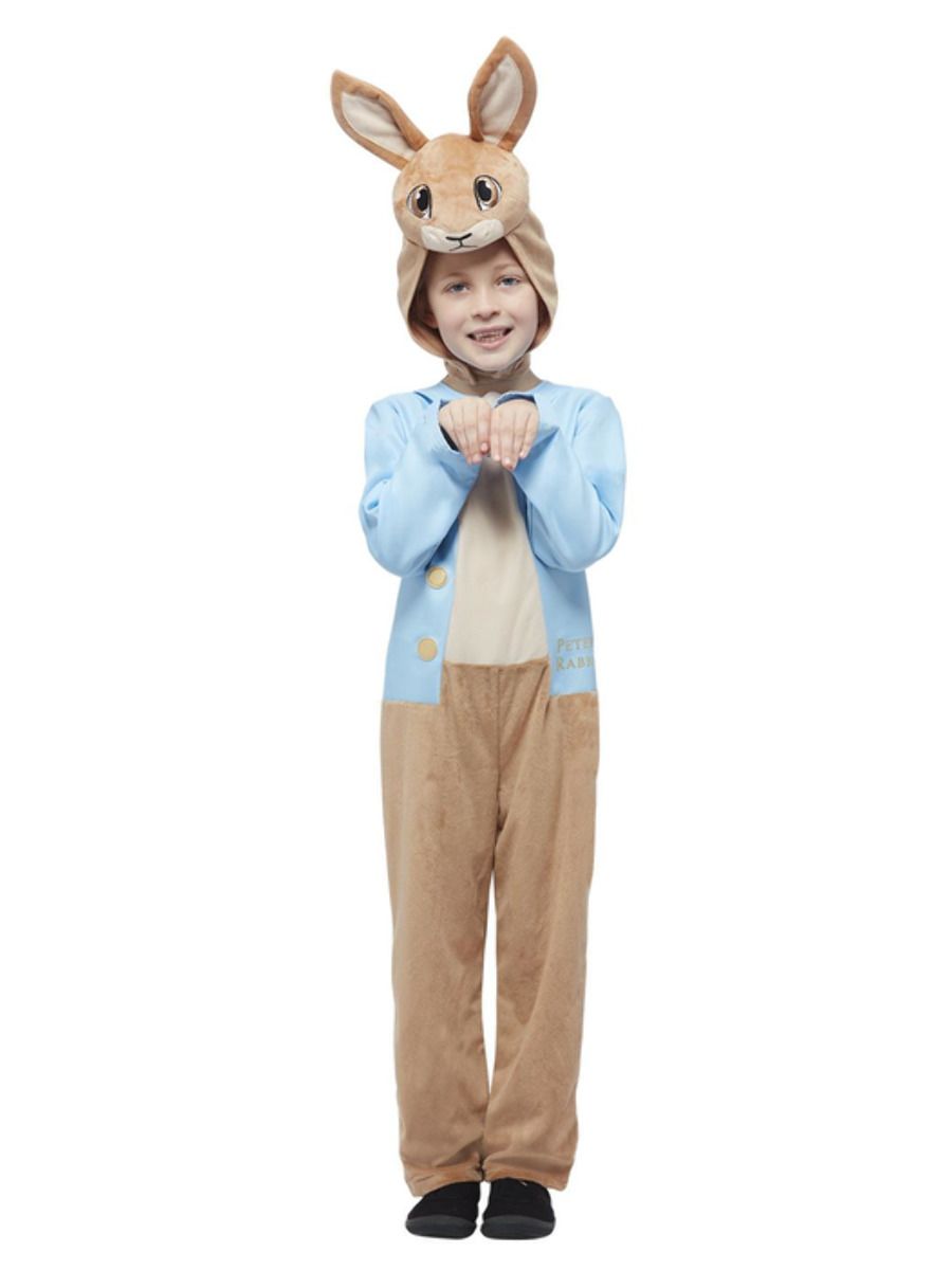 Rabbit costume, hooded jumpsuit, for children (M, 130-143 cm, 7-9 years)