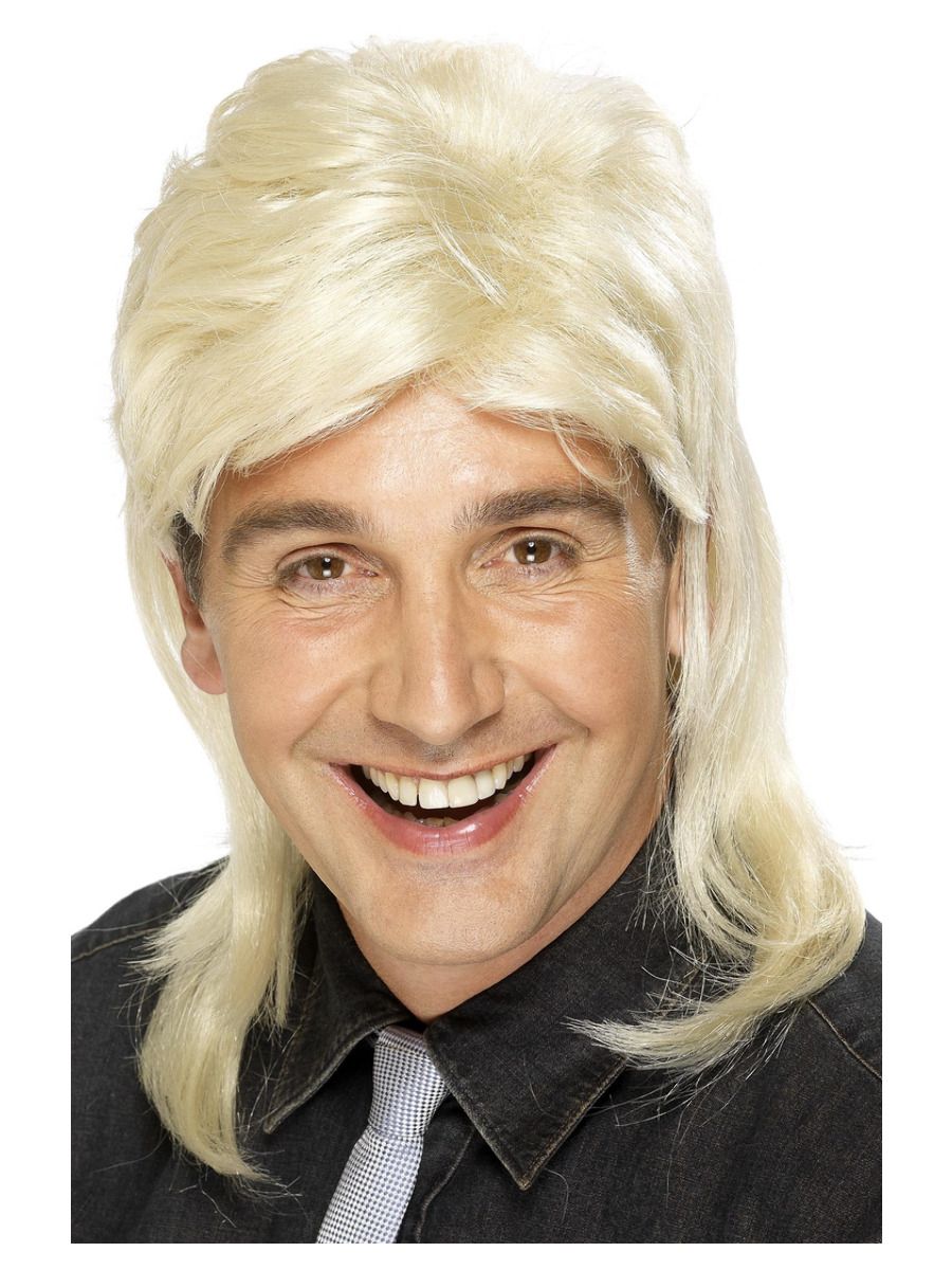 Mullet lõikusega parukas, blond