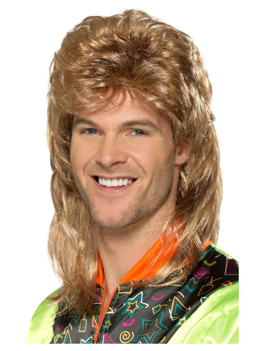 Mullet lõikusega parukas, pruun-blond