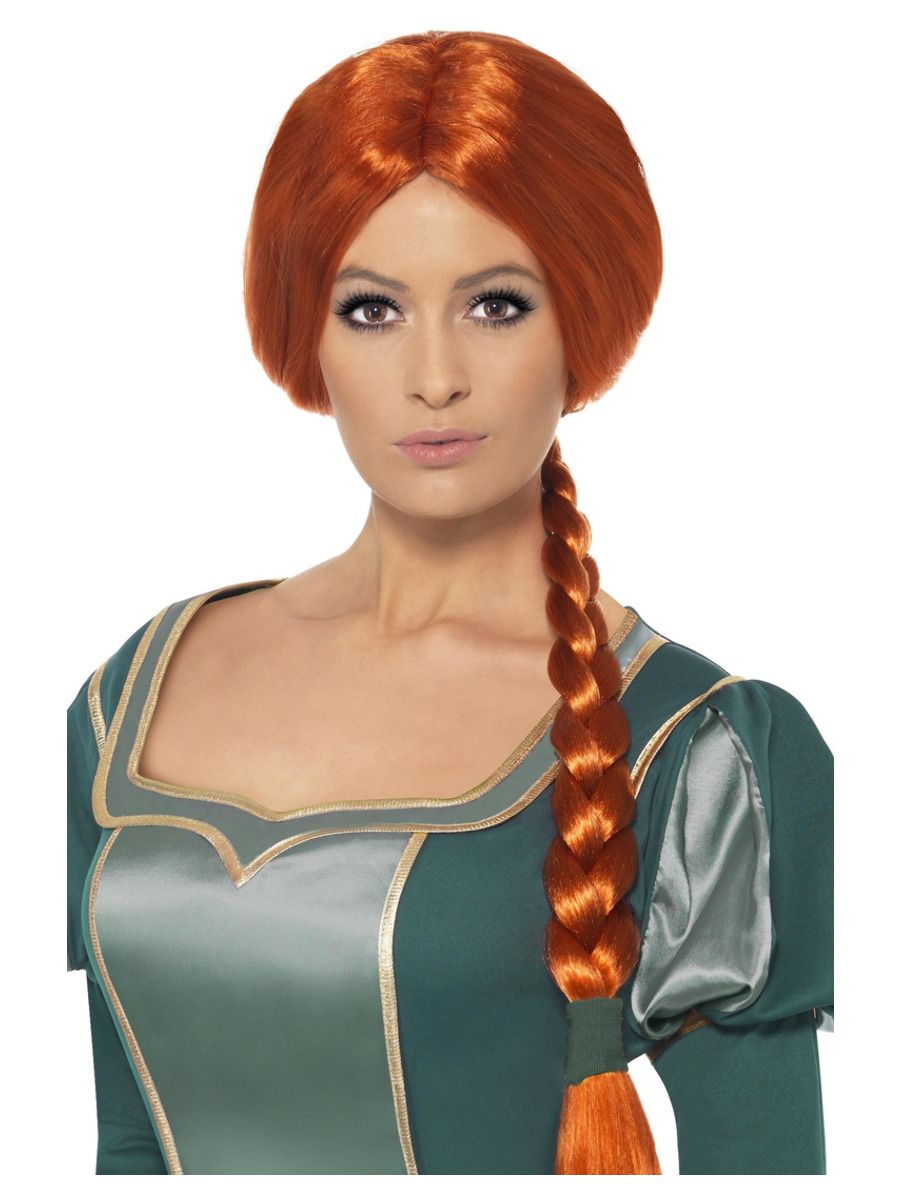 Fiona parukas, punupatsiga, pikk, kastanipunane