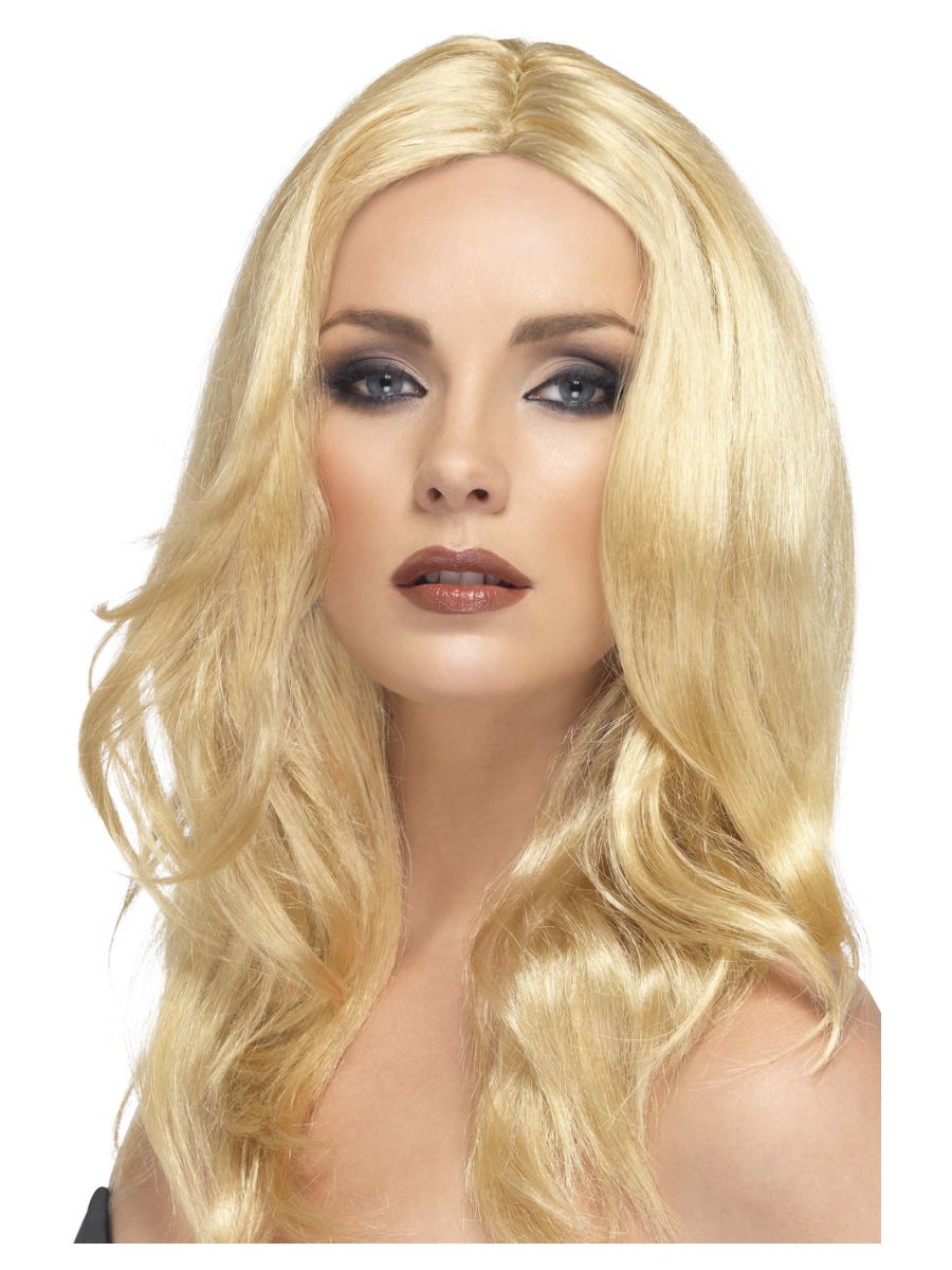 Blond parukas, laineline, pikk