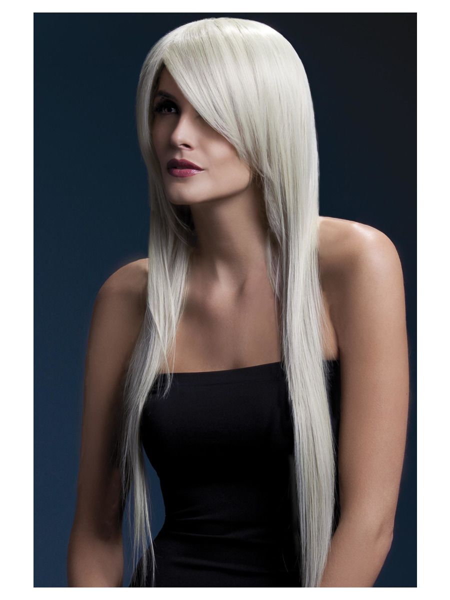 Blond parukas (Amber), sirge, pikk, 71cm