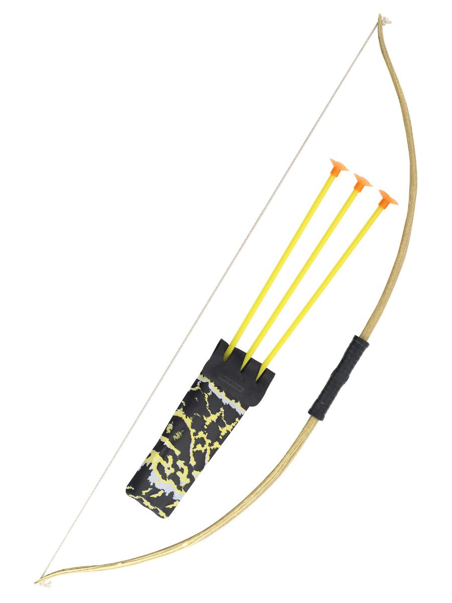 Vibu ja noole komplekt, puidust välimus, 73cm
