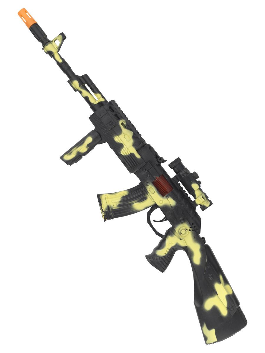 Armee stiilis relv, sädemeid tekitava efektiga, kamuflaaž, 59cm