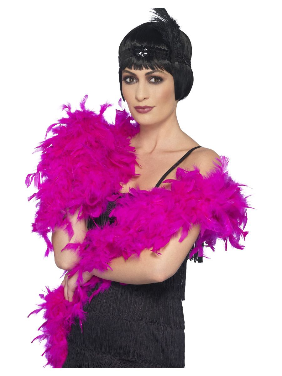 Luksuslik sulgedest boa, fuksia