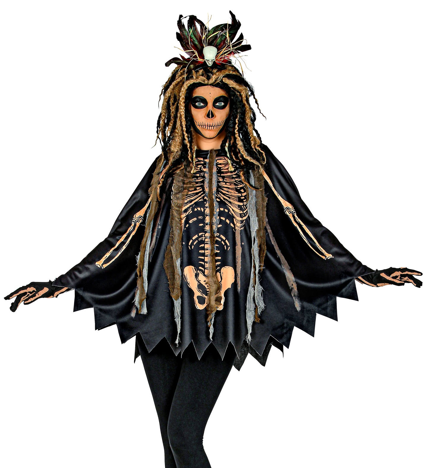 Voodoo preestrinna, poncho, one size