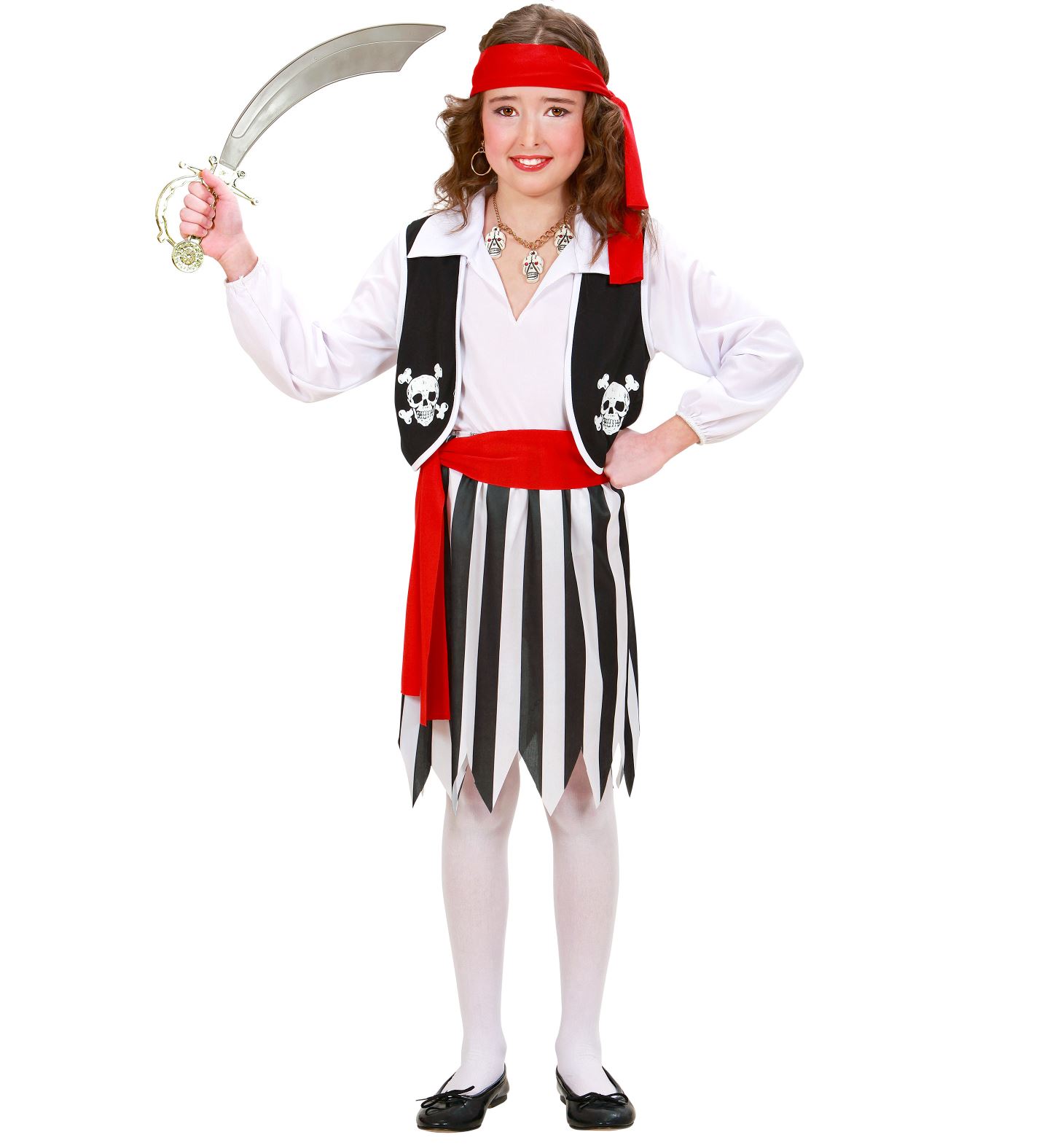 Pirate, costume for a girl (128 cm)