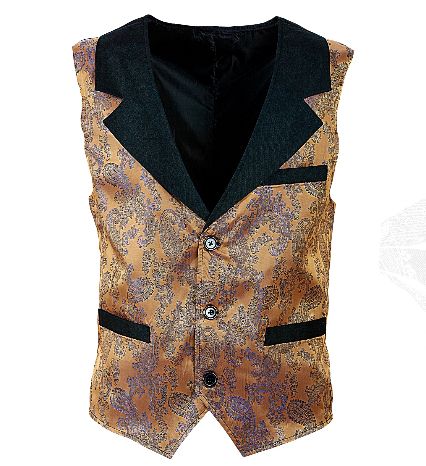 Vintage Jacquard pruun vest, M/L