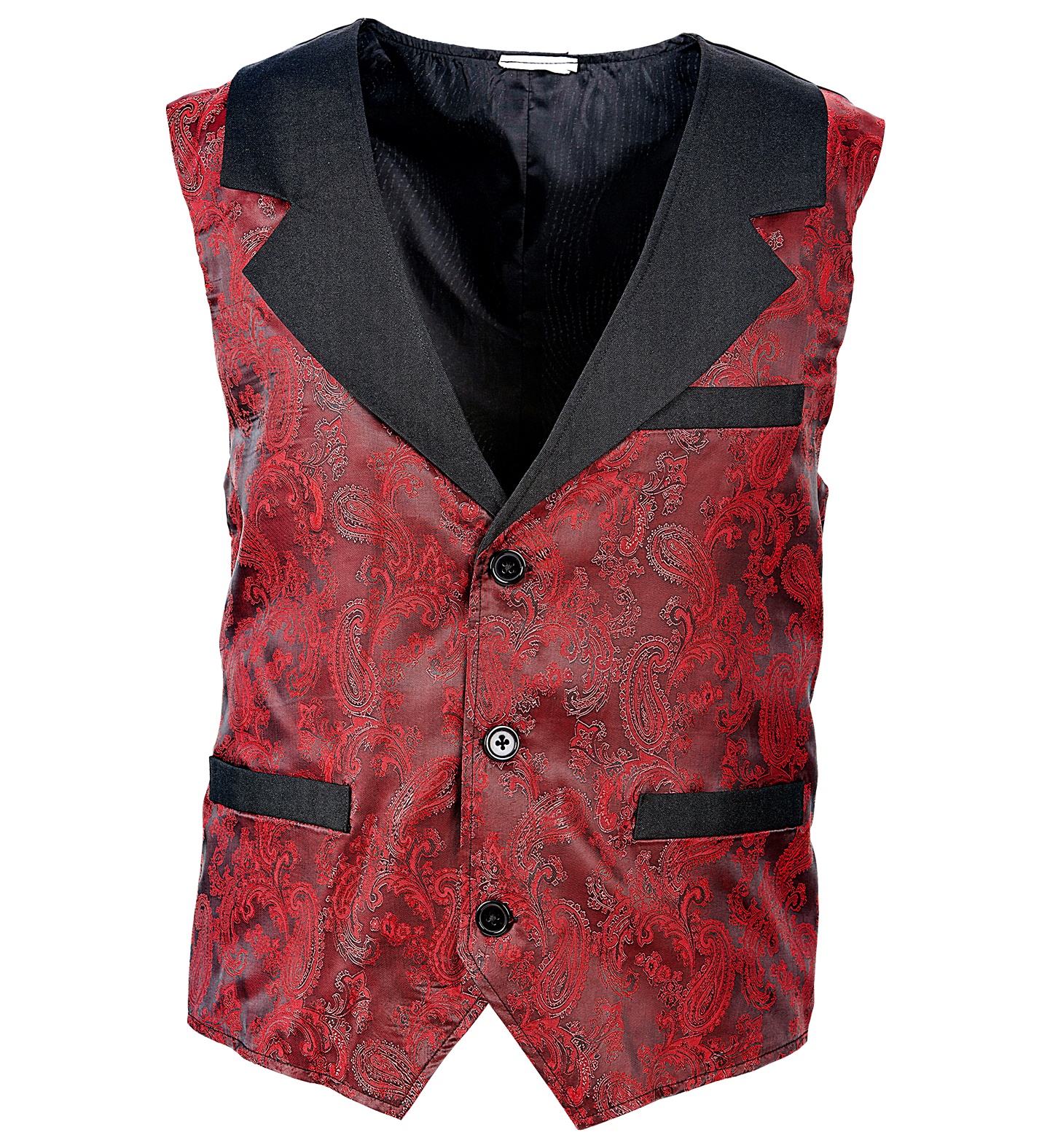Vintage Jacquard burgundia punane vest, M/L