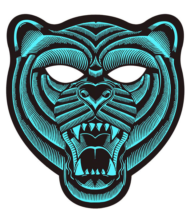 Tiger mask, led light