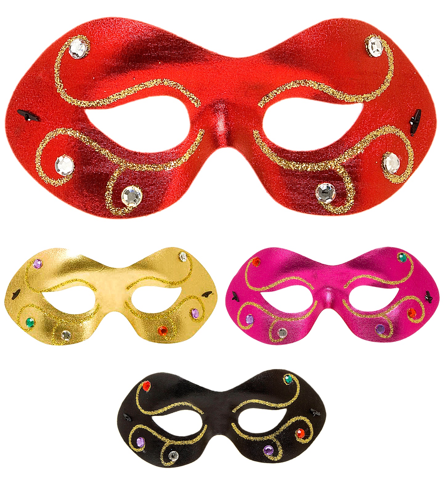 Eye mask with stones, different colors