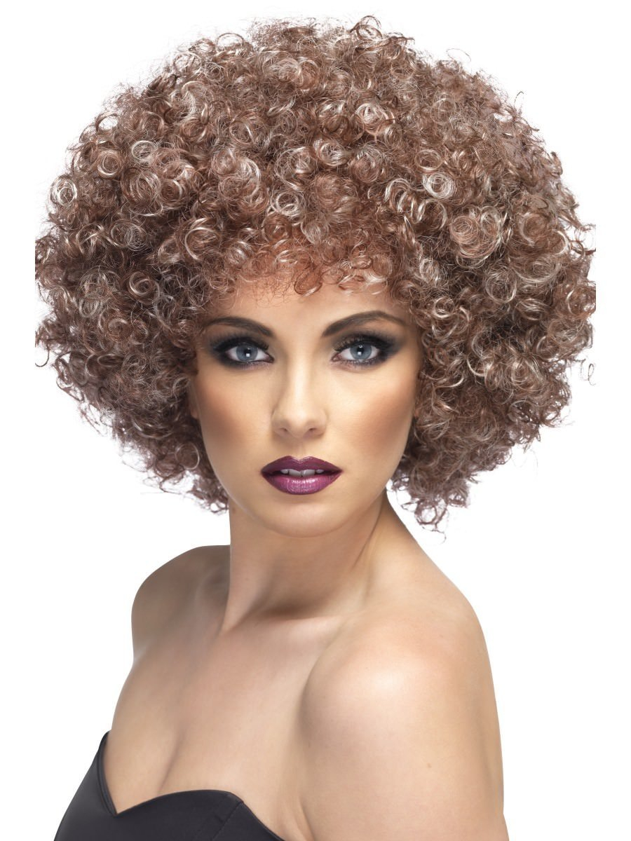 Afro parukas, mega suur, blond-pruun