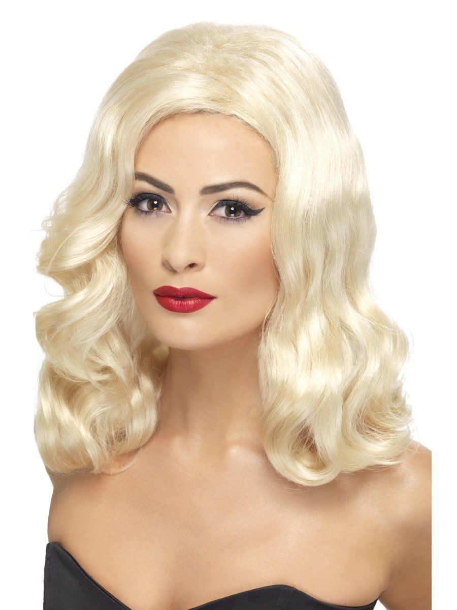 20ndate parukas, õlgadeni, blond