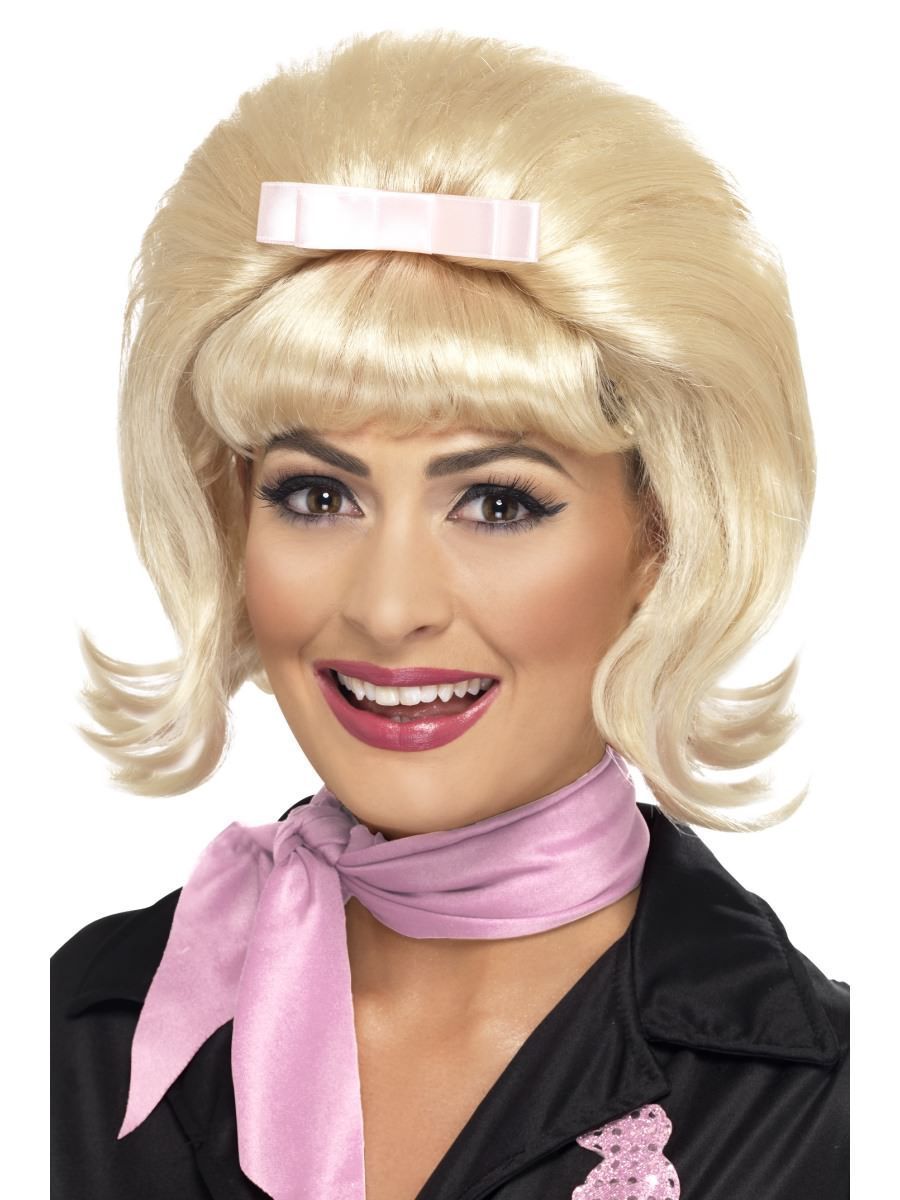 50ndate kõrge parukas tukaga, blond 