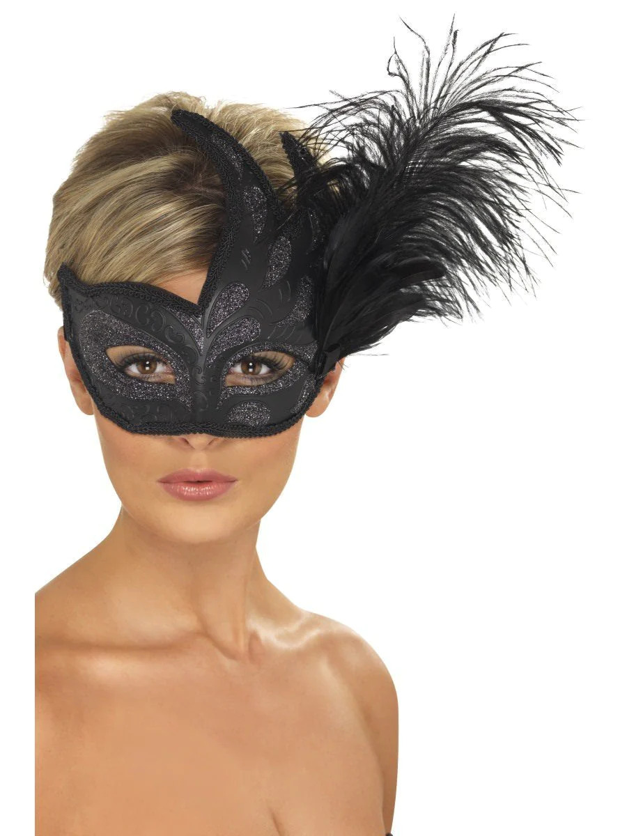 Colombina mask sulgedega