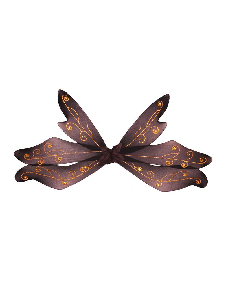 Wings, black, 108cm