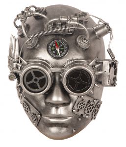 Steampunk mask, hõbe