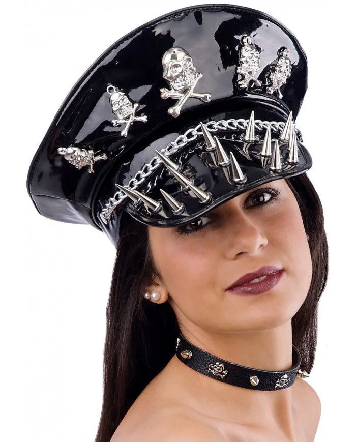 Punk nokamüts, must