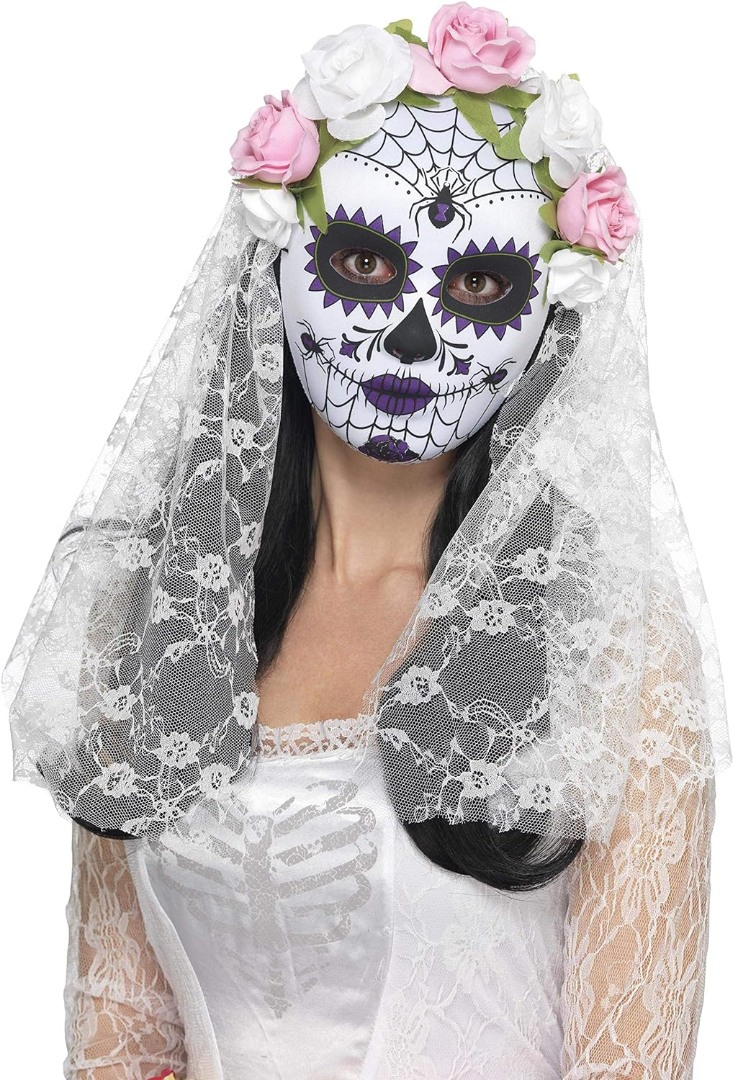 Surnude päeva pruudi mask looriga
