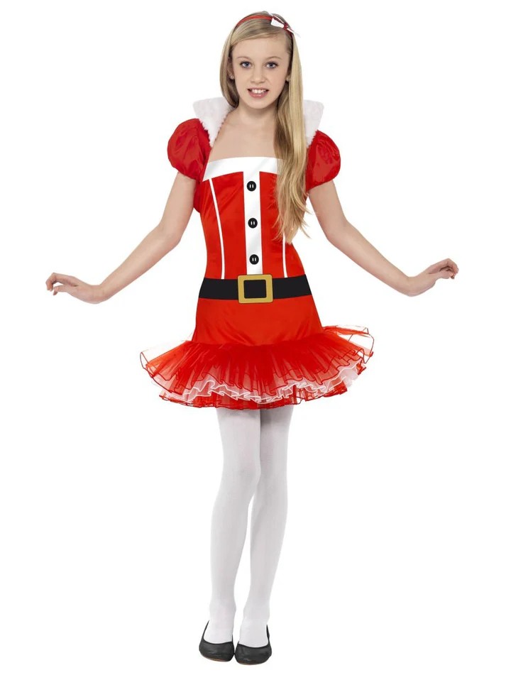 Miss Santa, kostüüm lastele, M