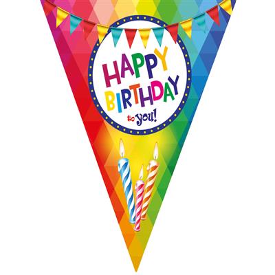 Kolmnurgad "Happy Birthday"