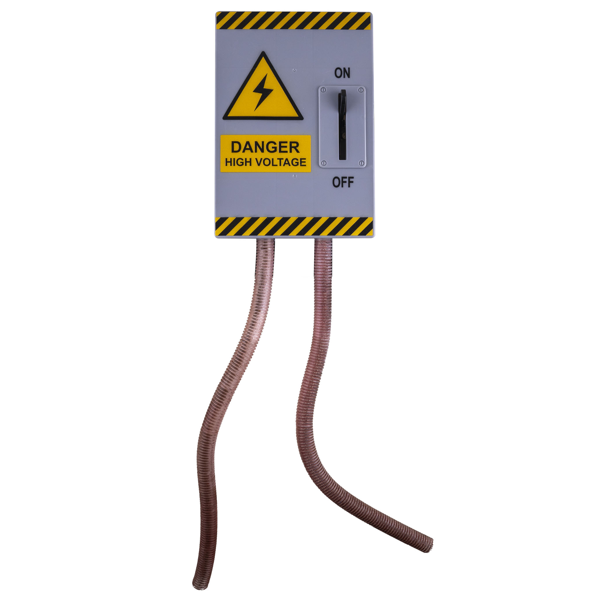 High voltage box with light, sound, movement