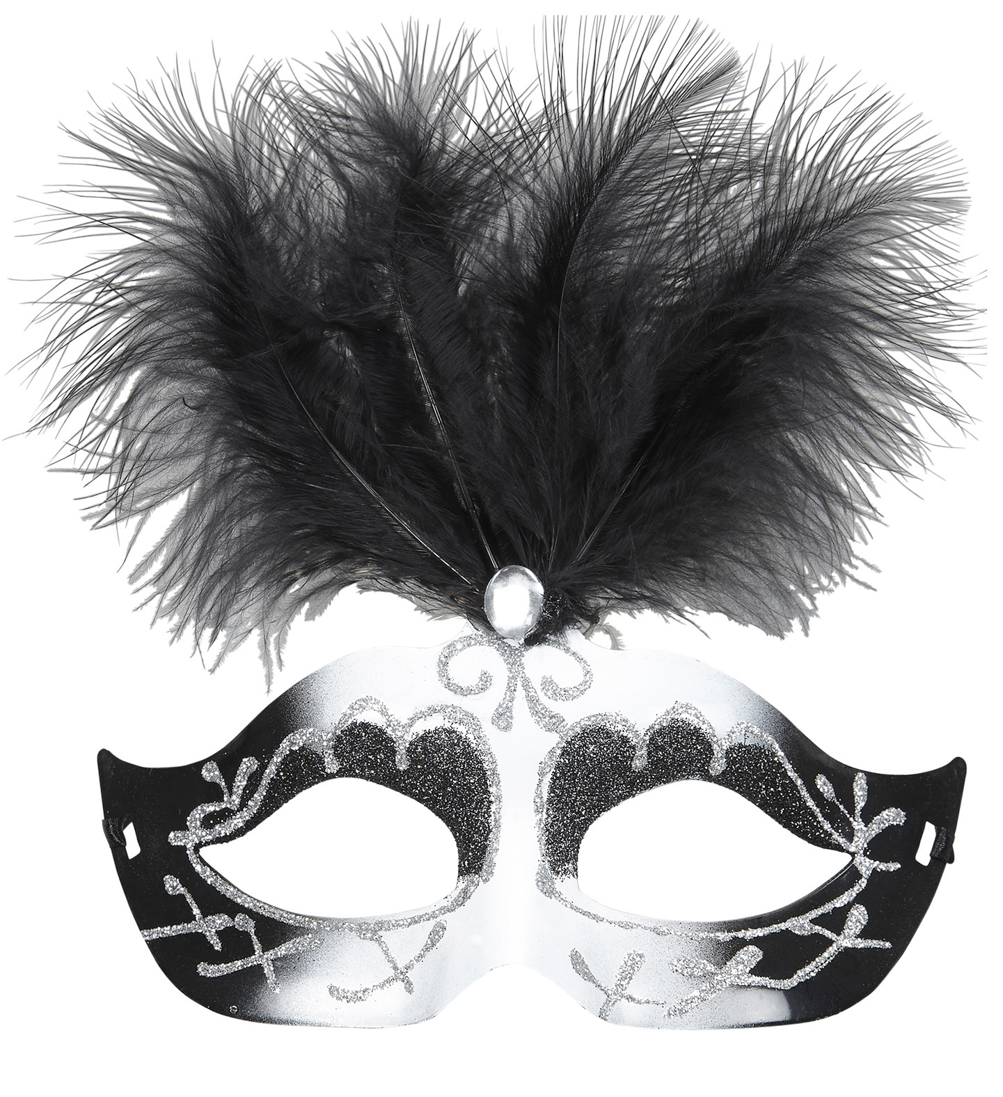 Venice eye-mask with feather