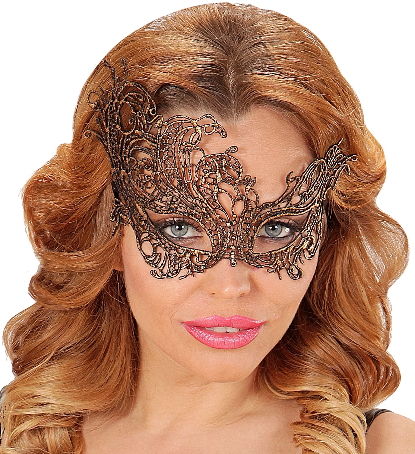 Eyemask, lace, gold