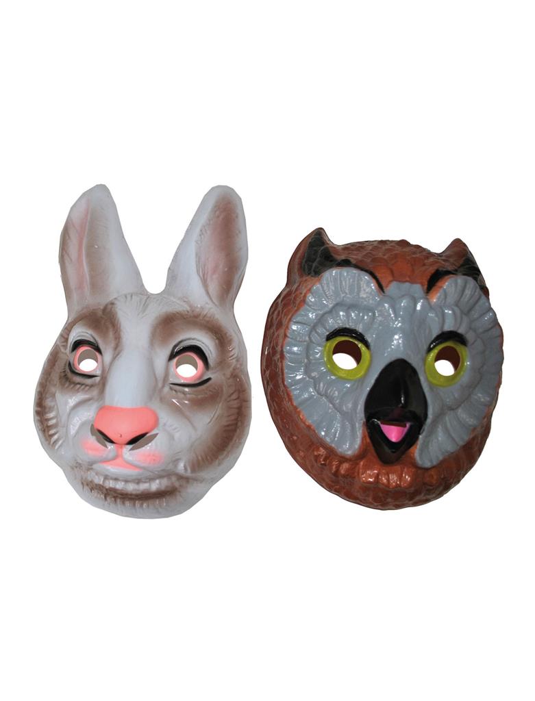 Plastikust öökulli või jänese mask