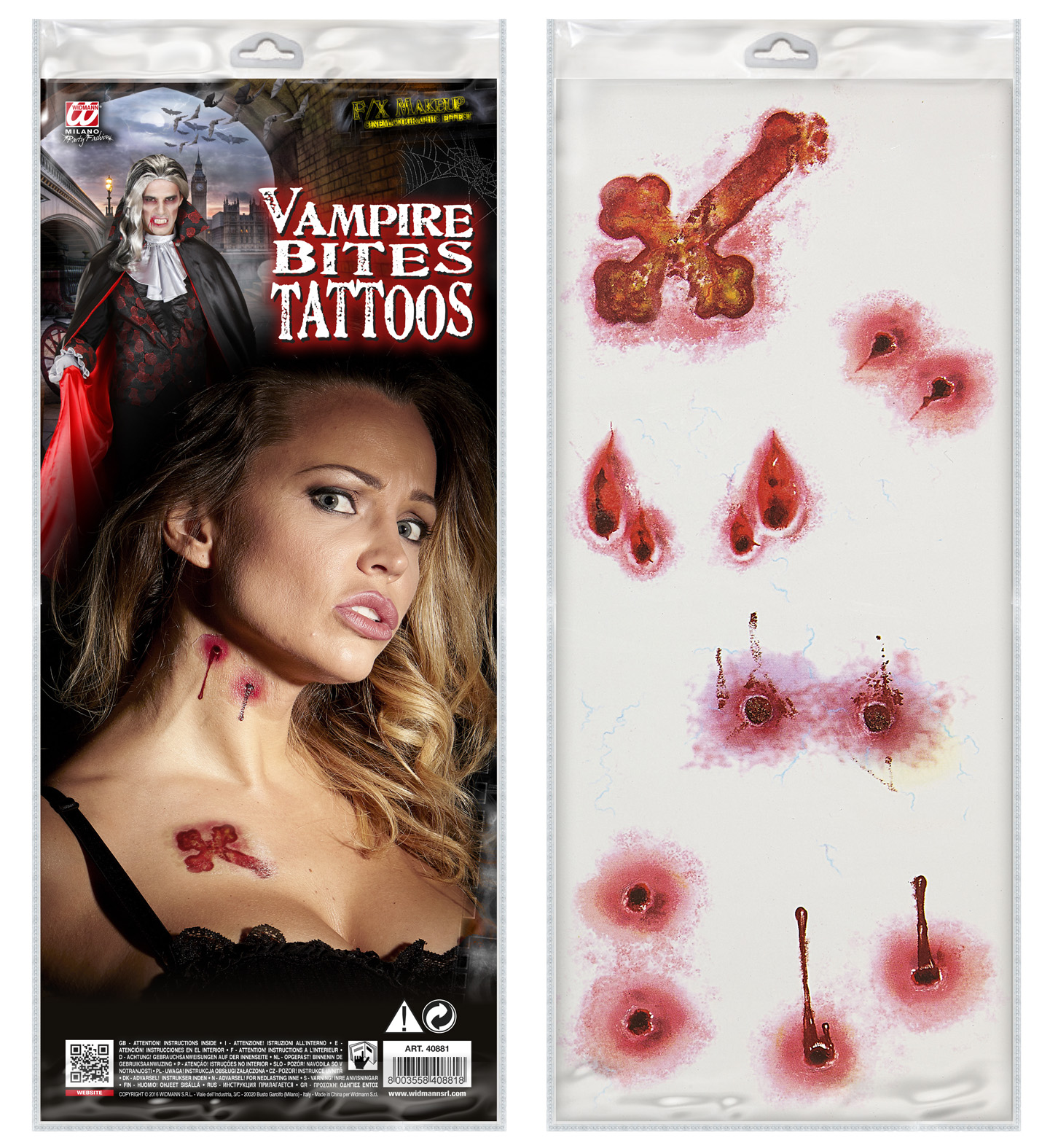 Ajutine tätoveering, vampiiri hammustus