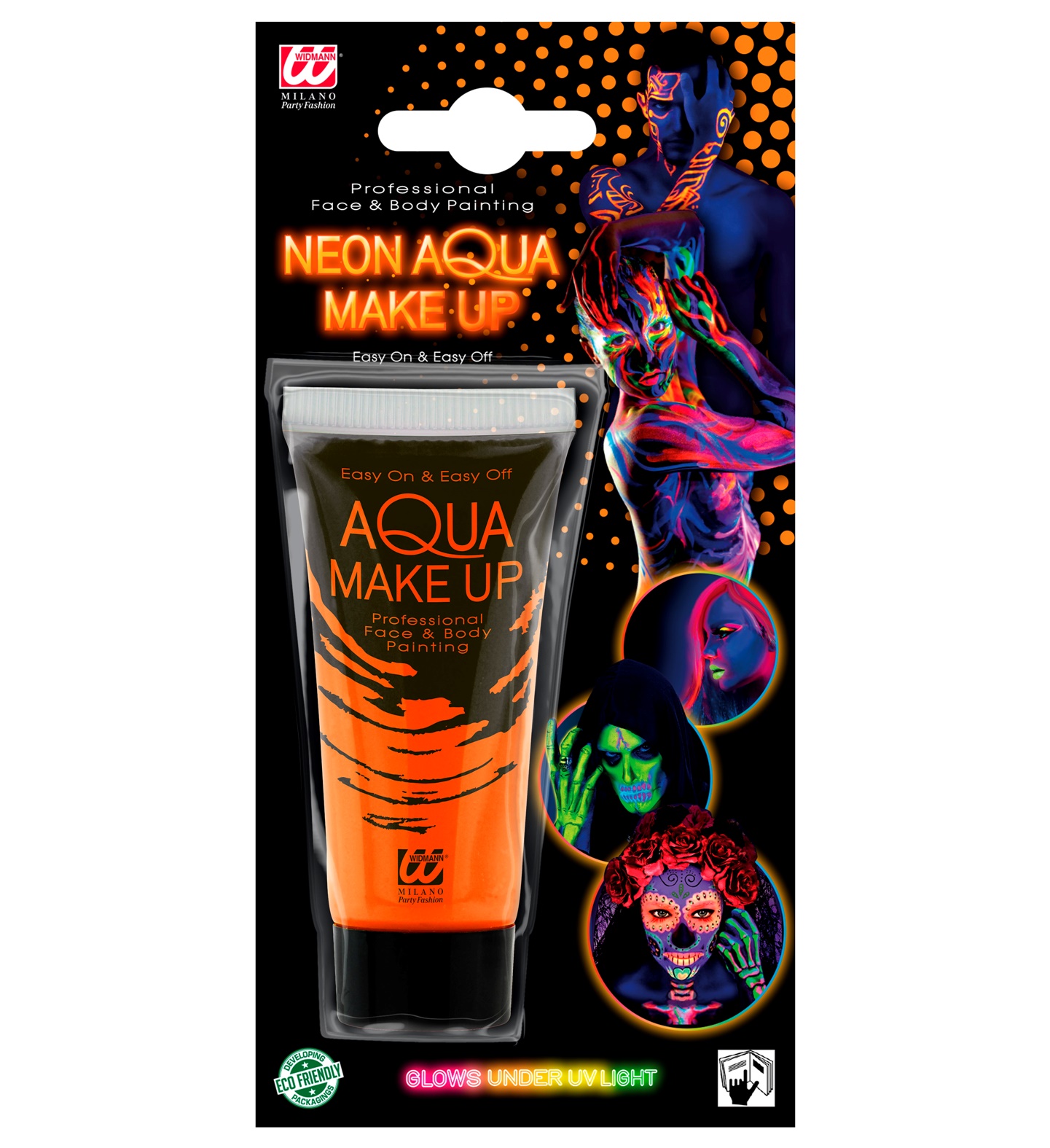 Face color, neon orange