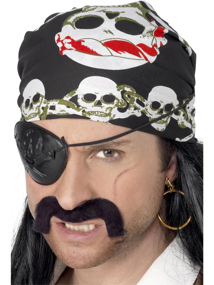 Bandana skull, black