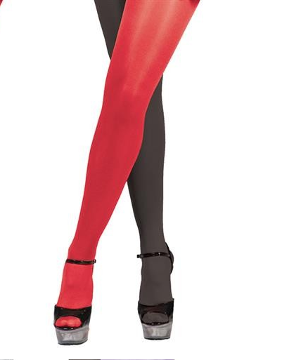 Pantyhose, black-red