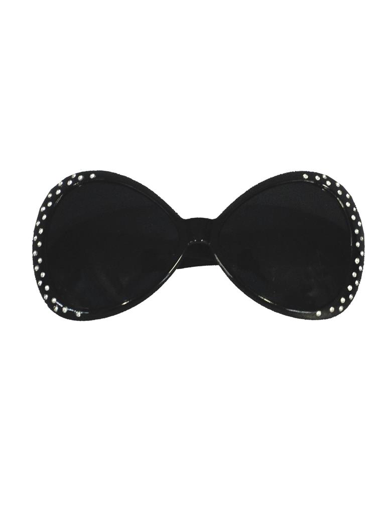 Suured disko prillid, mustad