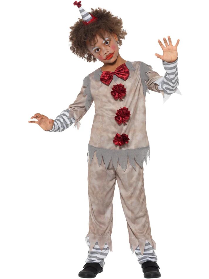Angry clown, kids costume, S