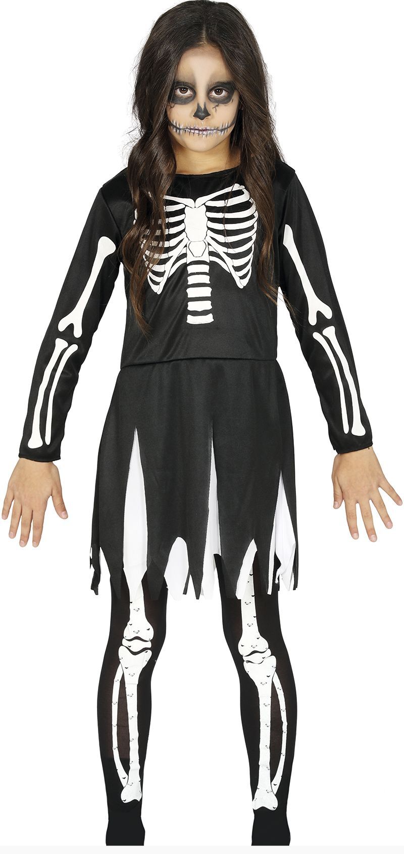 Skeleton, costume for girls, 148 cm